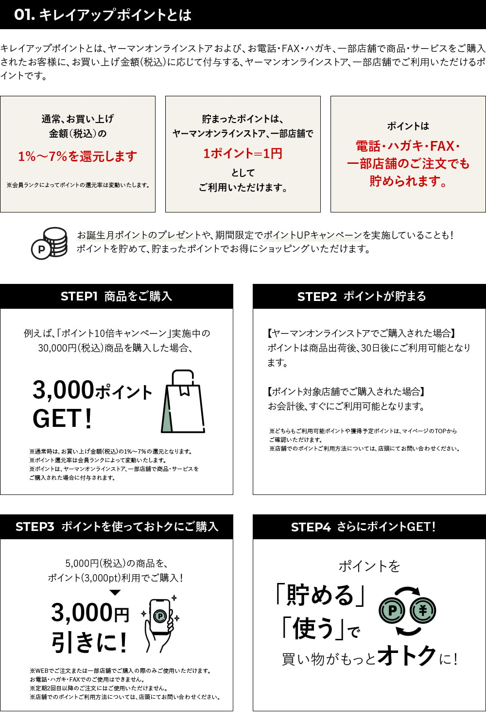 キレイアップポイントとは