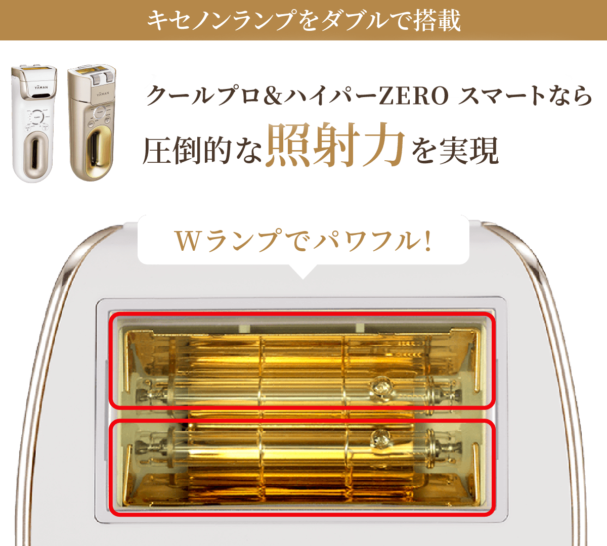 キセノンランプをダブルで搭載