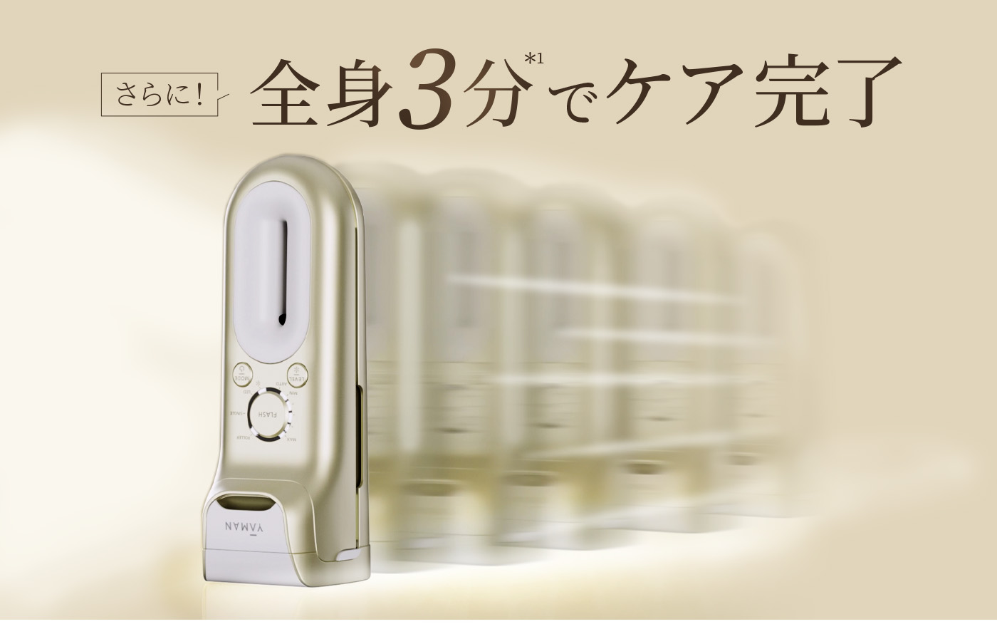 さらに！全身3分※1でケア完了