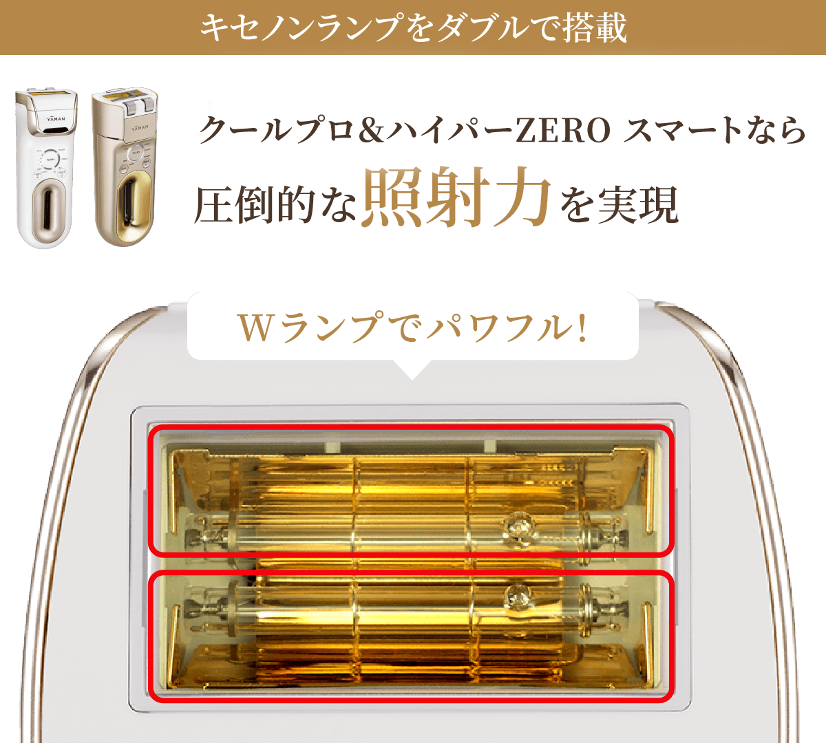 キセノンランプをダブルで搭載
